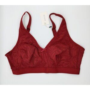 AISILIN W636D Women's Bra 38D Full Coverage Bra Lace Merlot color NWT
